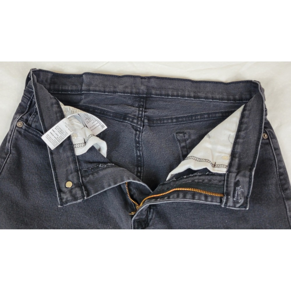 Levis 514 Straight Fit Jeans Mens 34x31 Faded Black Denim Pants 00514-0730 - Picture 9 of 9